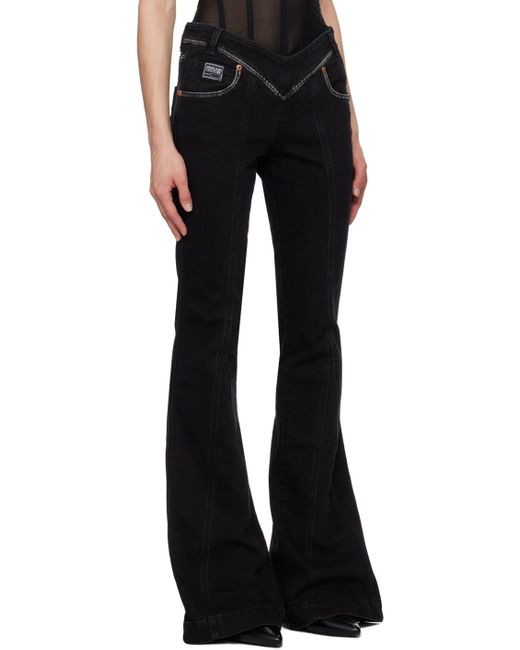Versace Black Flared Jeans