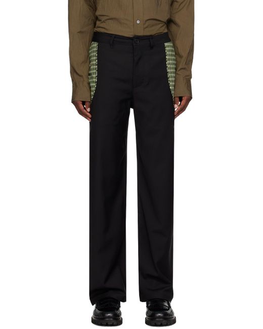 WOOD WOOD Black Will Trousers for men