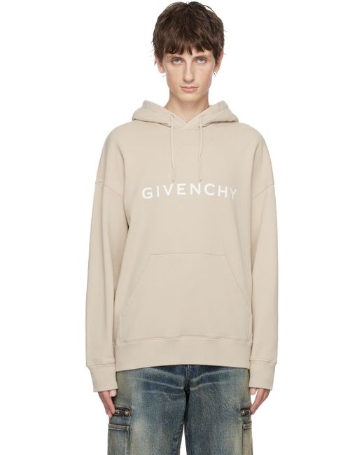 Givenchy Black Beige Archetype Hoodie for men