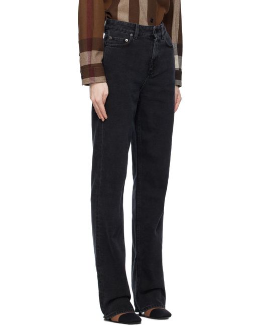 Burberry Black Straight Fit Jeans