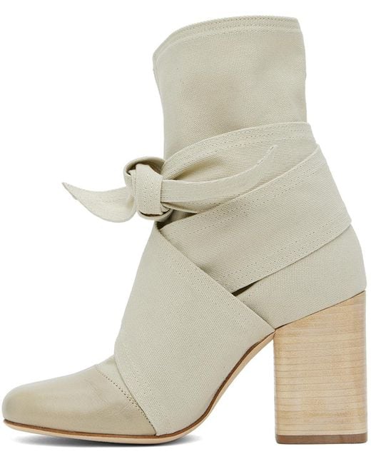 Lemaire Multicolor Taupe Wrapped 90 Boots