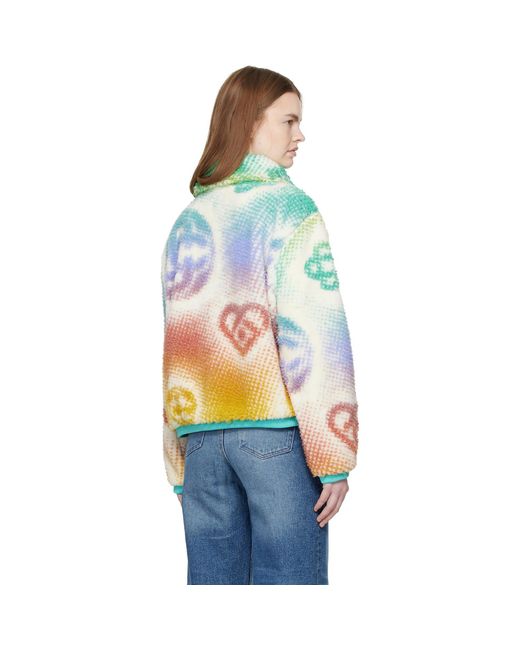 Casablanca Multicolor Monogram Fleece Jacket