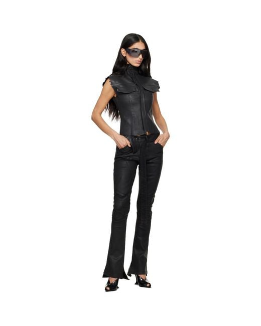 OTTOLINGER Black Glazed Mulitline Jeans