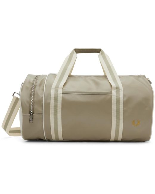 Fred Perry Multicolor Taupe Classic Barrel Bag for men
