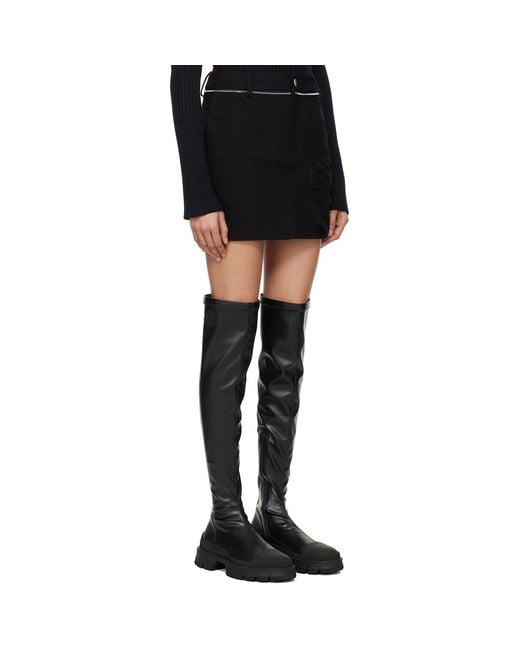 Moncler Genius Black Moncler X Willow Smith Canvas Miniskirt