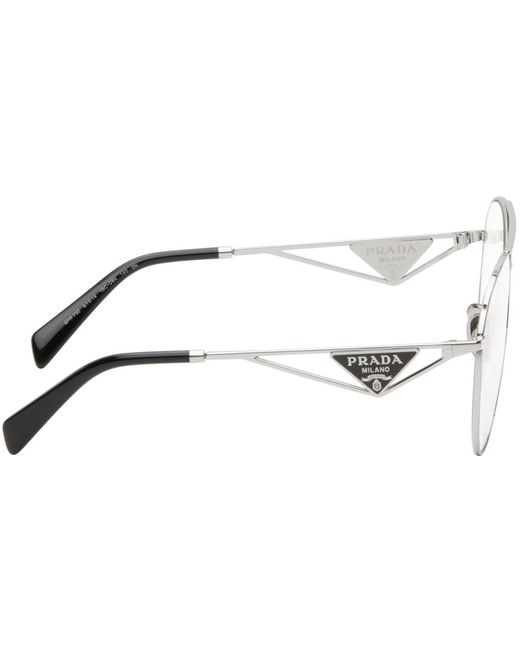 Prada Black Aviator Glasses for men