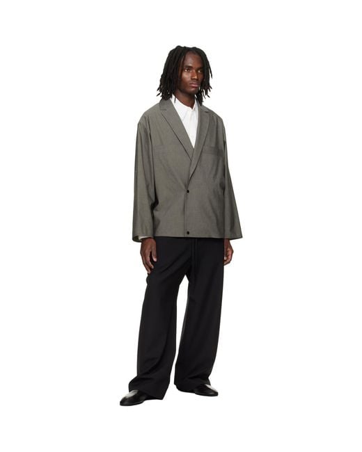 Fear Of God Gray Cotton Wool Oxford Shirt Blazer for men