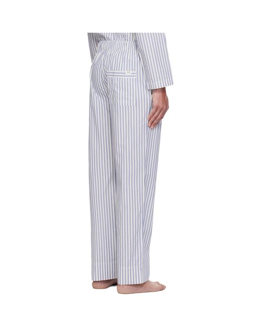 Tekla White Poplin Pyjama Pants for men