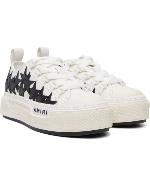 Amiri White Stars Court Low Sneakers