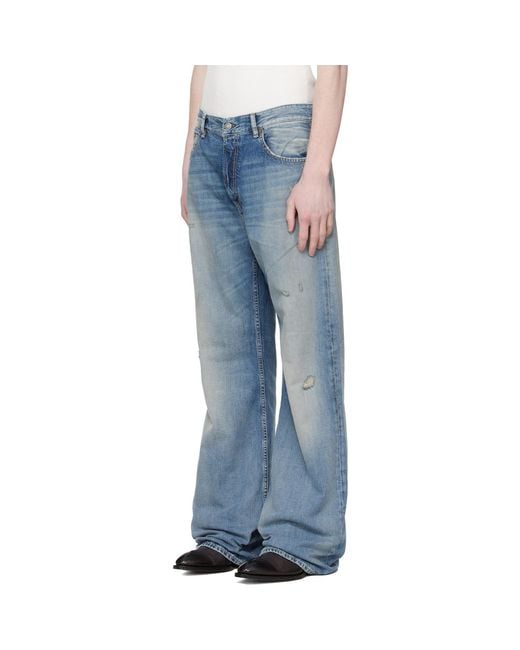 Acne Blue 2021M Regular Fit Jeans for men