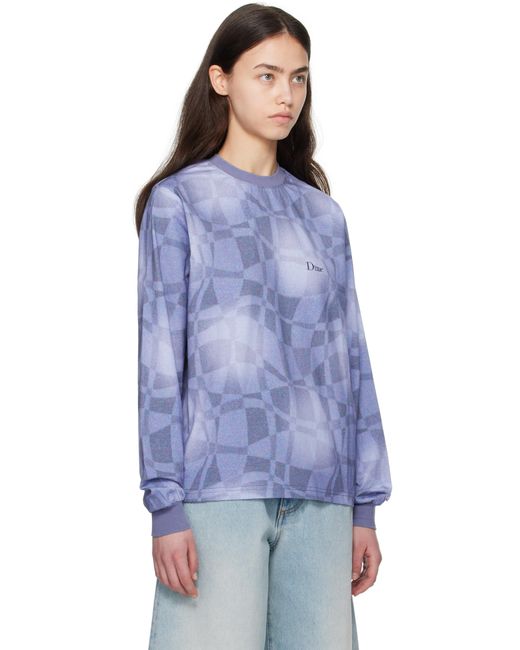 T-Shirt À Manches Longues Abstract Bleu Dime en coloris Blue