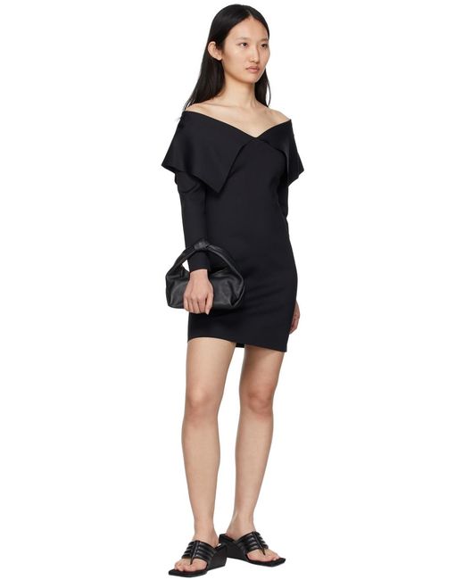 Robe Noire À Épaules Dénudées Rosetta Getty en coloris Black