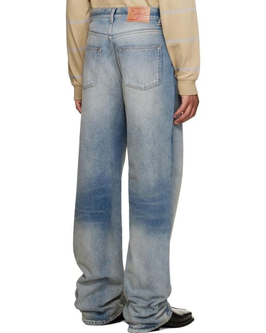 Y. Project Blue Cutout Jeans for men