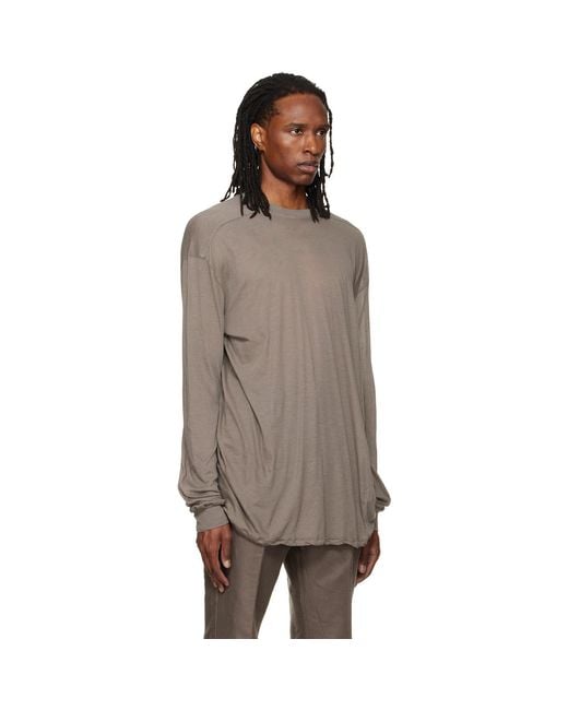 Rick Owens Brown Tower Rick S Jumbo L/S T-Shirt for men
