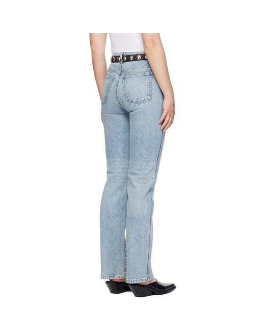Khaite Blue 'The Danielle' Stretch Jeans