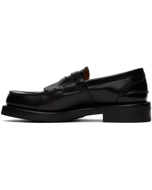 Our Legacy Black Serrated Loafers for men