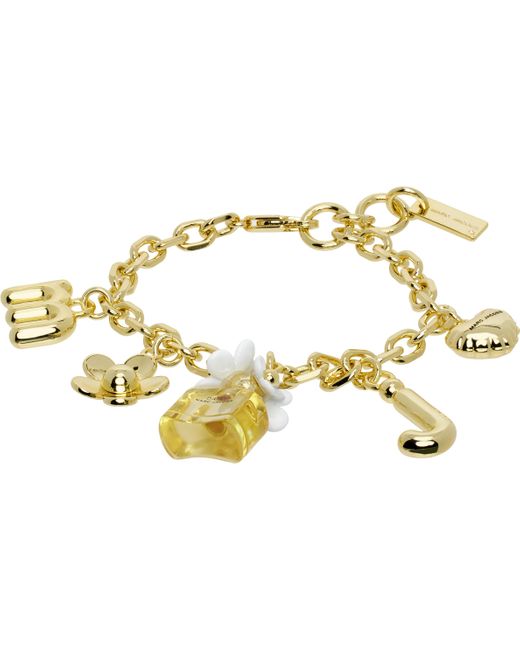 Marc Jacobs Black Daisy Charm Bracelet