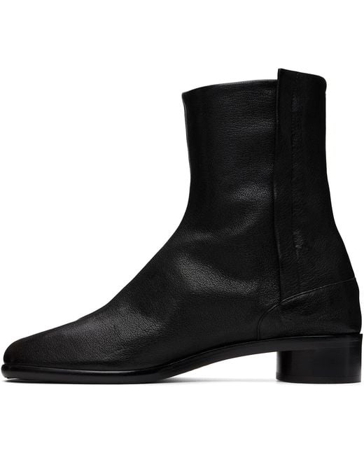 Maison Margiela Black Tabi Ankle Boots for men