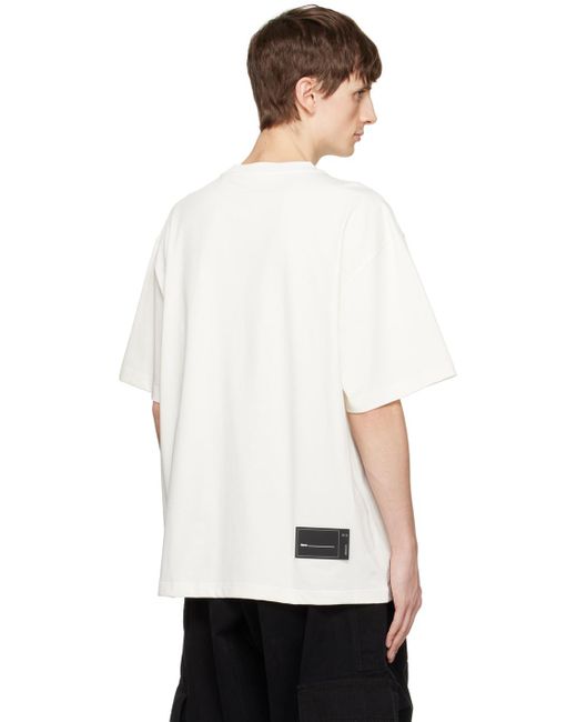 we11done Off-white Embroidered T-shirt for men