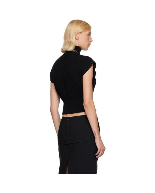 Rick Owens Black Tower Sl Turtleneck