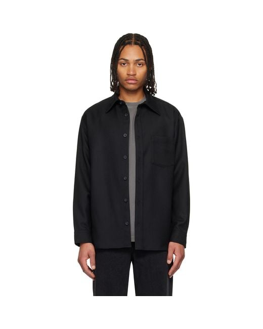A.P.C. Black Malaury Overshirt for men