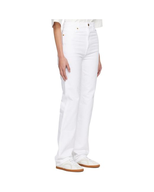 Khaite White 'the Danielle' Jeans