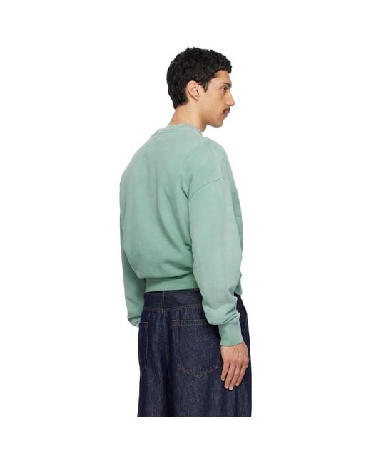Willy Chavarria Green 'Chavarria Community Center' Hooligan Sweatshirt for men