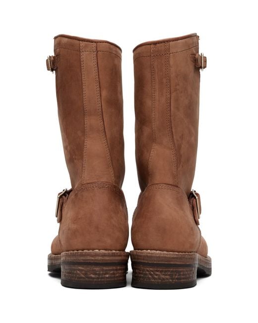 Visvim Brown T.W.O. Folk Boots for men