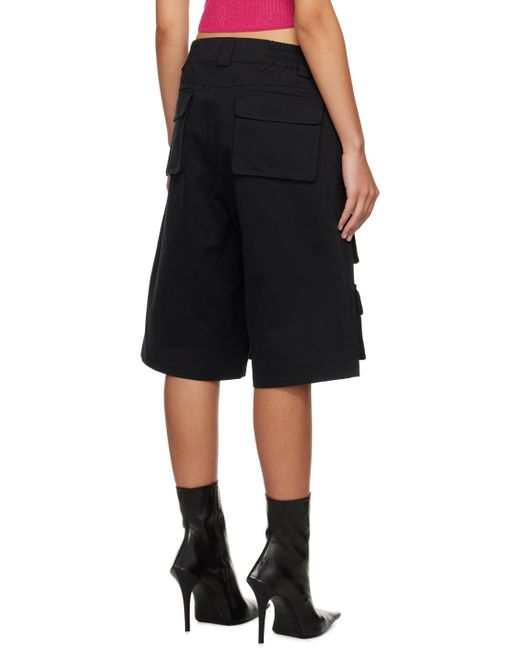 M I S B H V Black Four-pocket Cargo Shorts