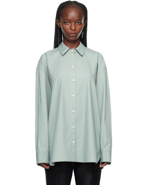Loulou Studio Green Blue Espanto Shirt