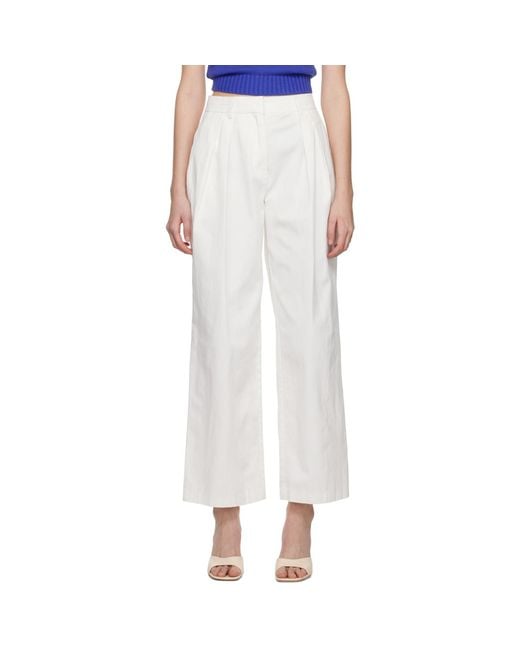 Staud Black Off-white Luisa Trousers
