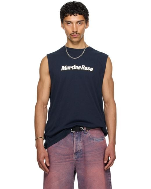 Martine Rose Blue Ssense Exclusive Double T-Shirt for men