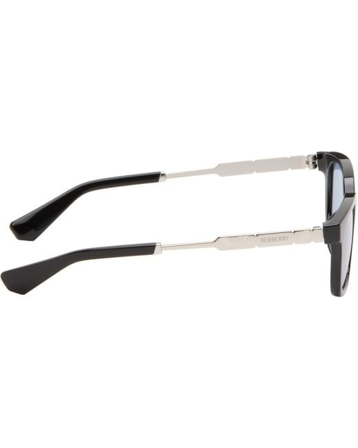 Burberry Black Rectangular Sunglasses for men