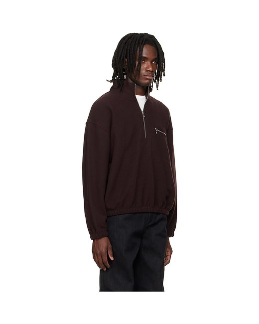 Pull Molletonné Bourgogne En Molleton Rier pour homme en coloris Black