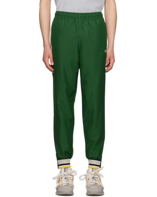 Lacoste Green & Off-white Tennis Lounge Pants for men
