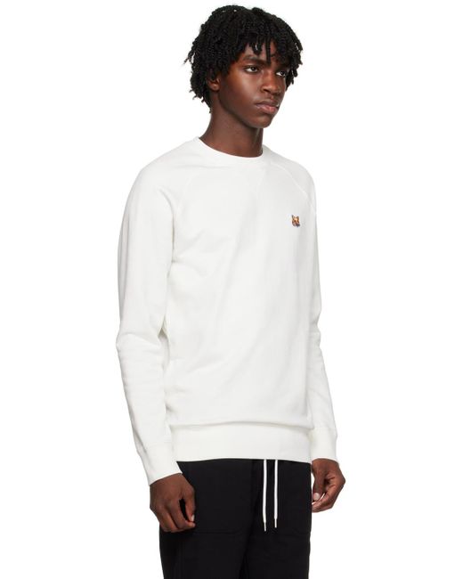 Maison Kitsuné Off-white Fox Head Sweatshirt for men