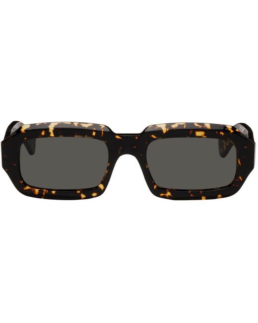 Retrosuperfuture Black Tortoiseshell Fantasma Sunglasses for men