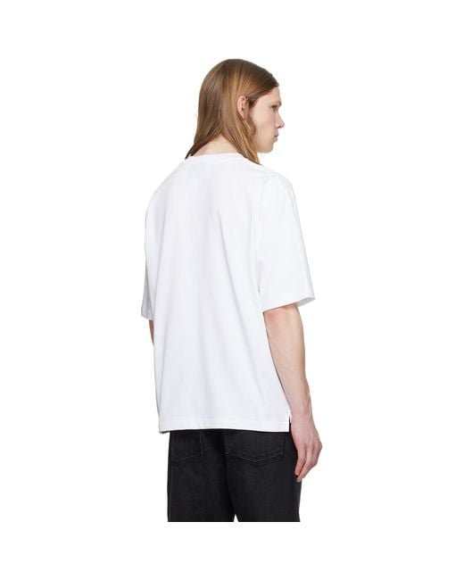 DSquared² White Wild2 Loose Fit T-Shirt for men