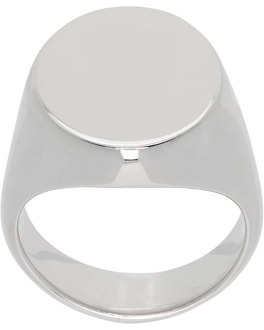 Maison Margiela Metallic Chevaliere Signet Ring