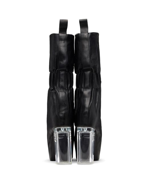 メンズ Rick Owens ブラック Temple Tied Taquito ブーツ ブラック | Lyst