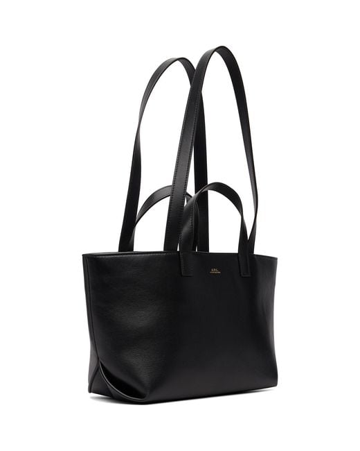 A.P.C. Black Drummer Small Tote