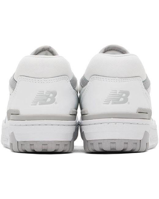 Baskets 550 blanc et gris New Balance en coloris Black