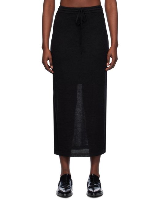 Lauren Manoogian Black Layer Maxi Skirt