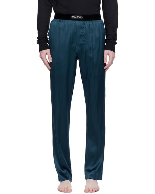 Tom Ford Blue Classic Pyjama Pants for men