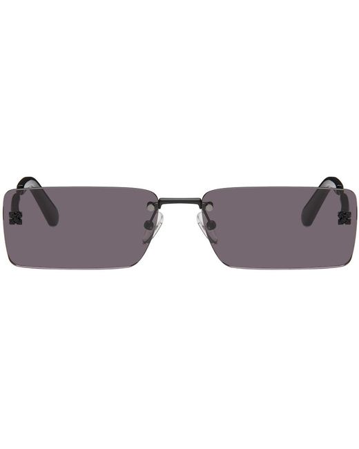 Off-White c/o Virgil Abloh Black Riccione Sunglasses for men