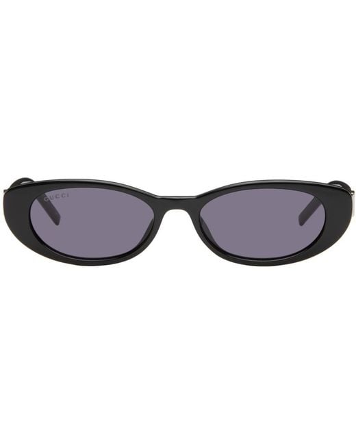 Gucci Black G String Cat-Eye Sunglasses