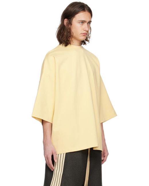 T-shirt jaune à image Fear Of God pour homme en coloris Natural