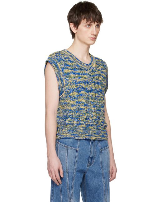 ANDERSSON BELL Blue Otreto Vest for men