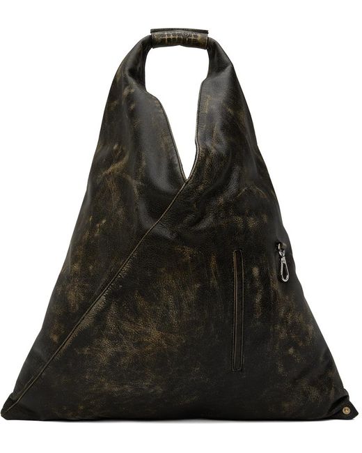 MM6 by Maison Martin Margiela Black Triangle Medium Tote