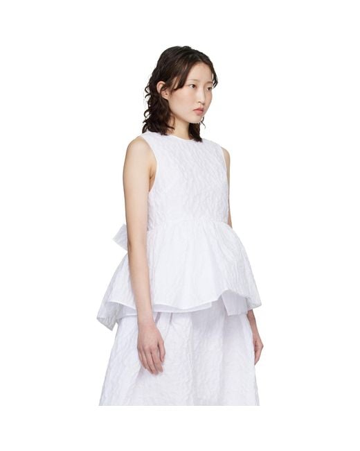 CECILIE BAHNSEN White Cbea Top